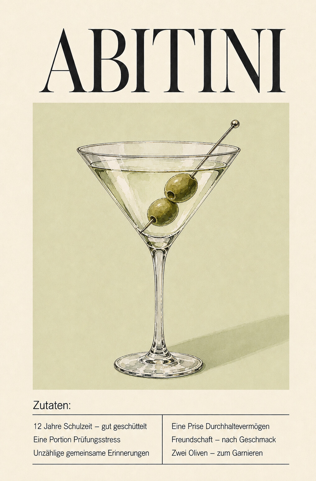 Abitini – Martini Olive Zutaten