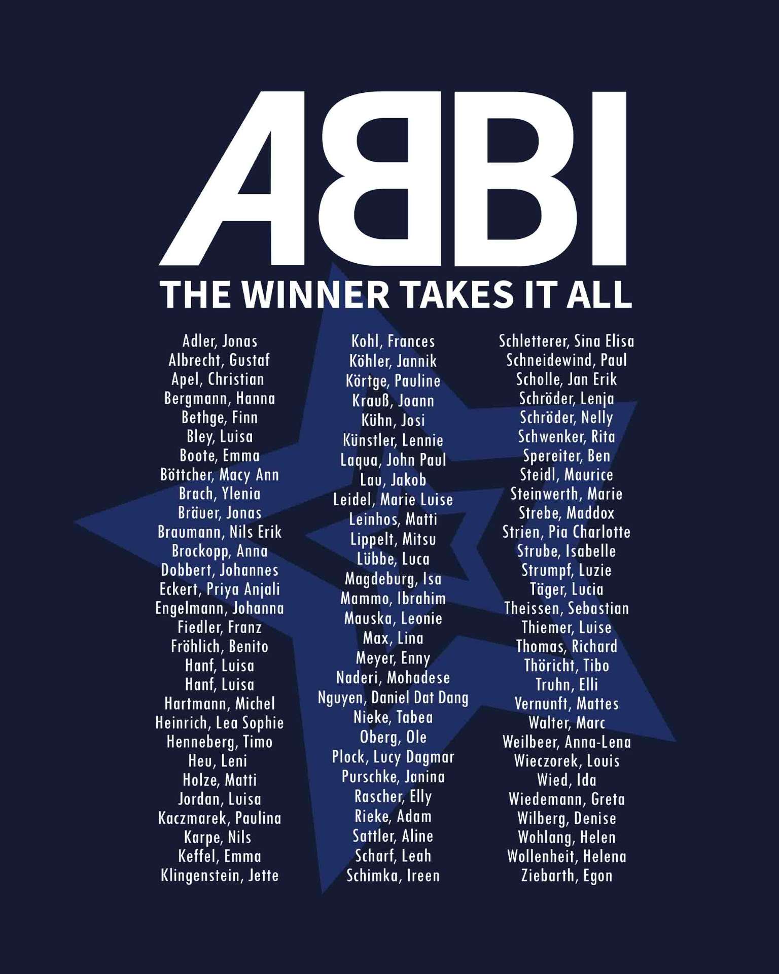ABBI – The Winner Takes It All Star Navy