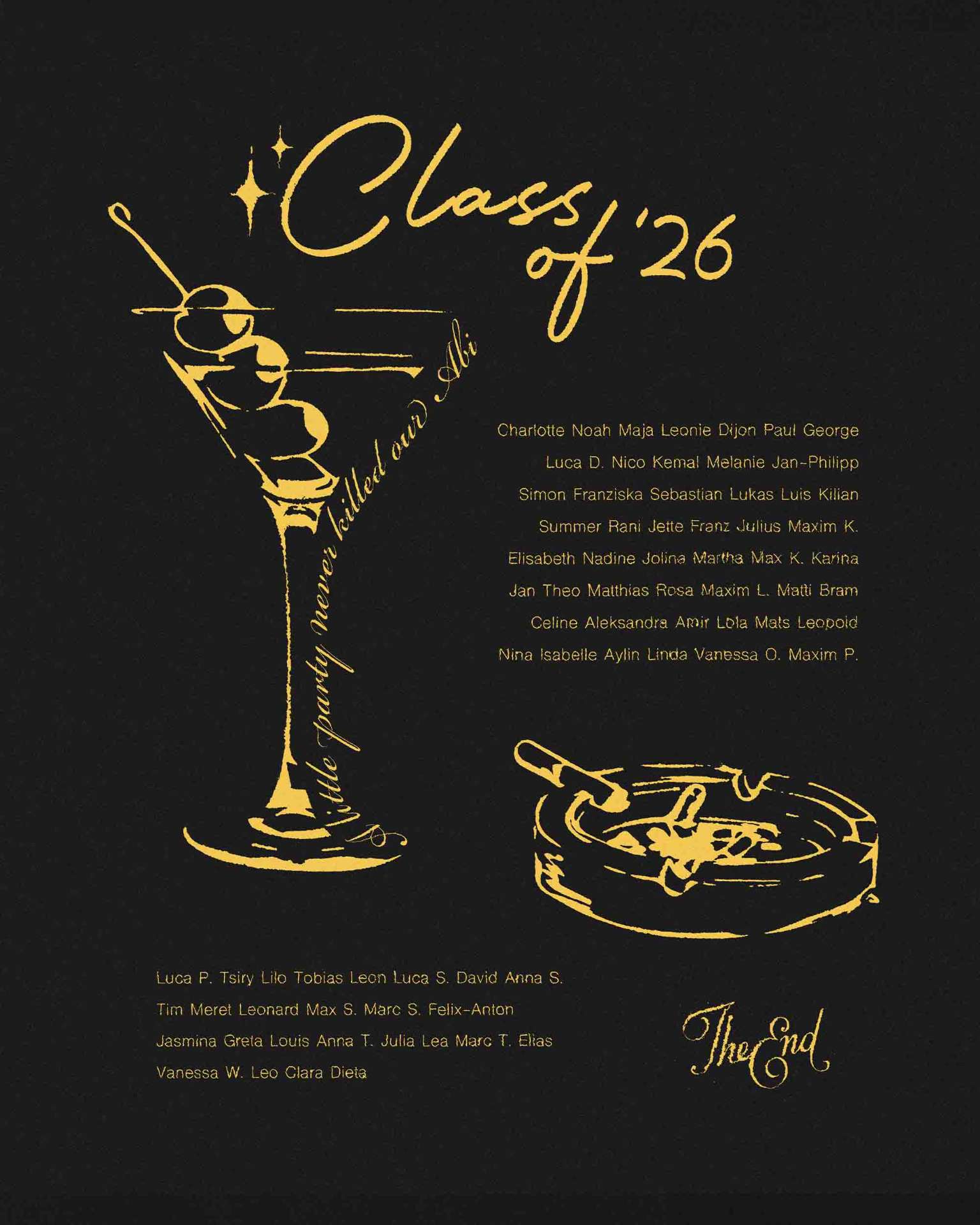 A Little Party – Class of '26 Ashtray