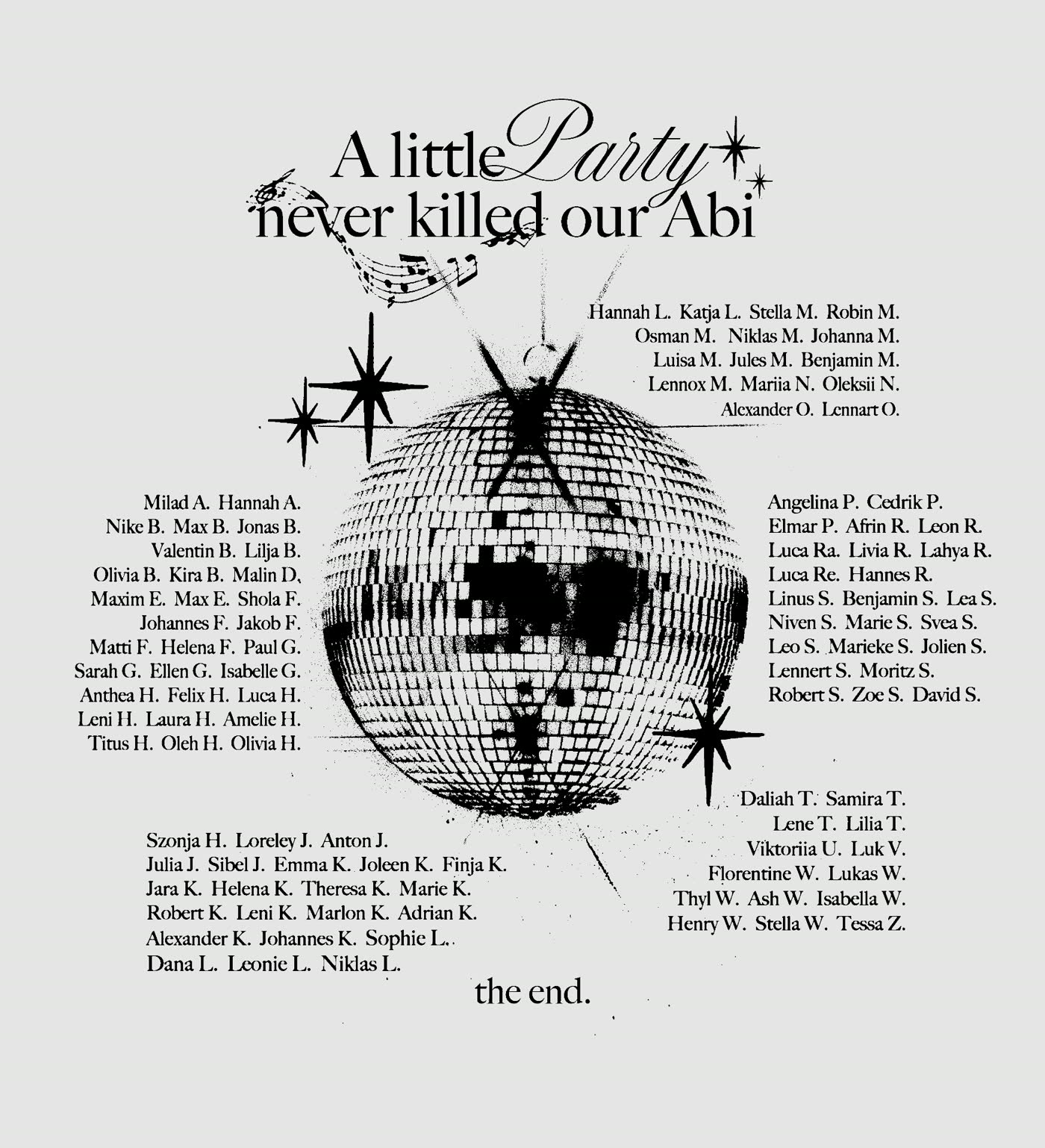 A Little Party – Discokugel Namen Hell