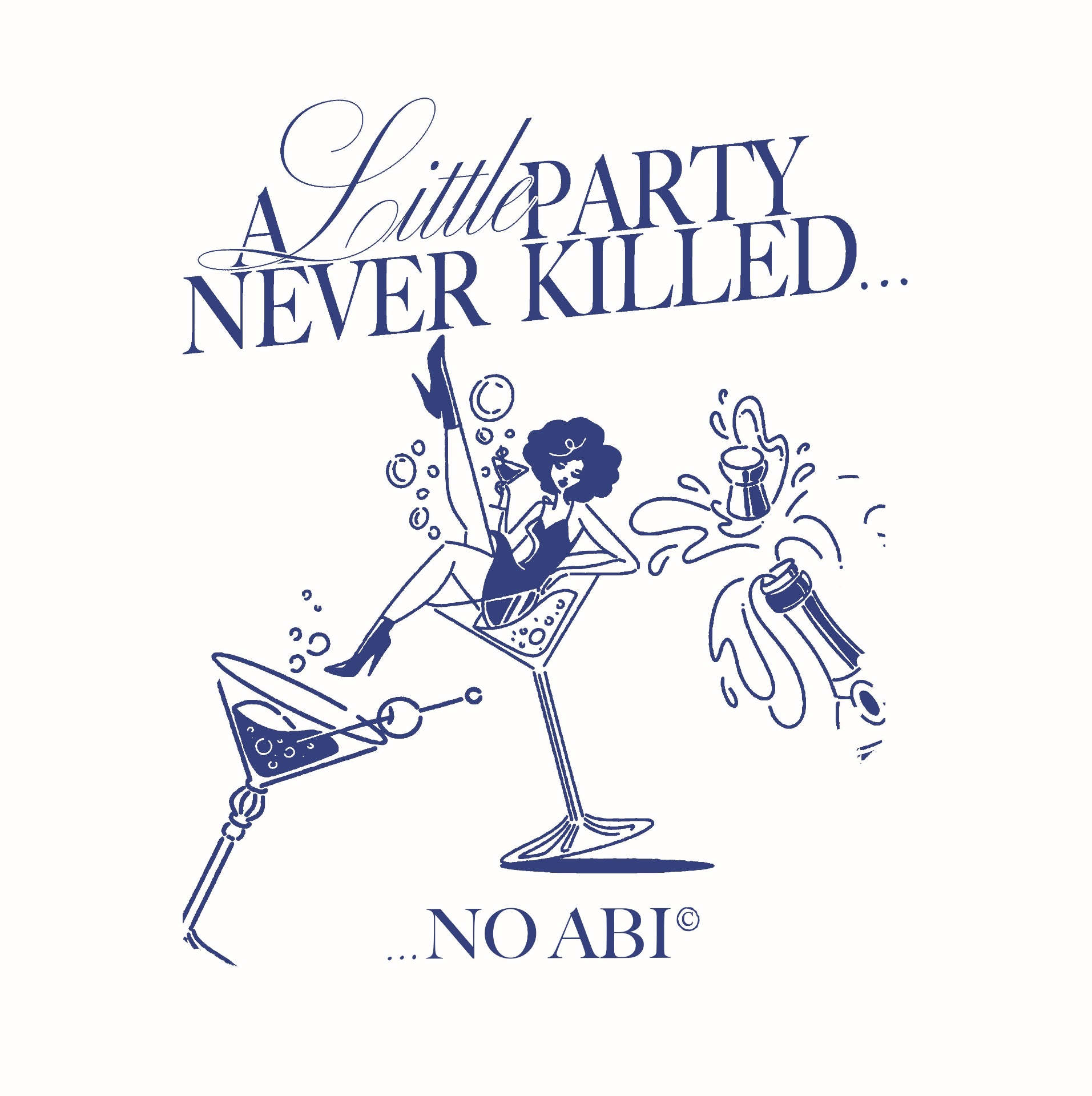 A Little Party – Martini Girl Navy