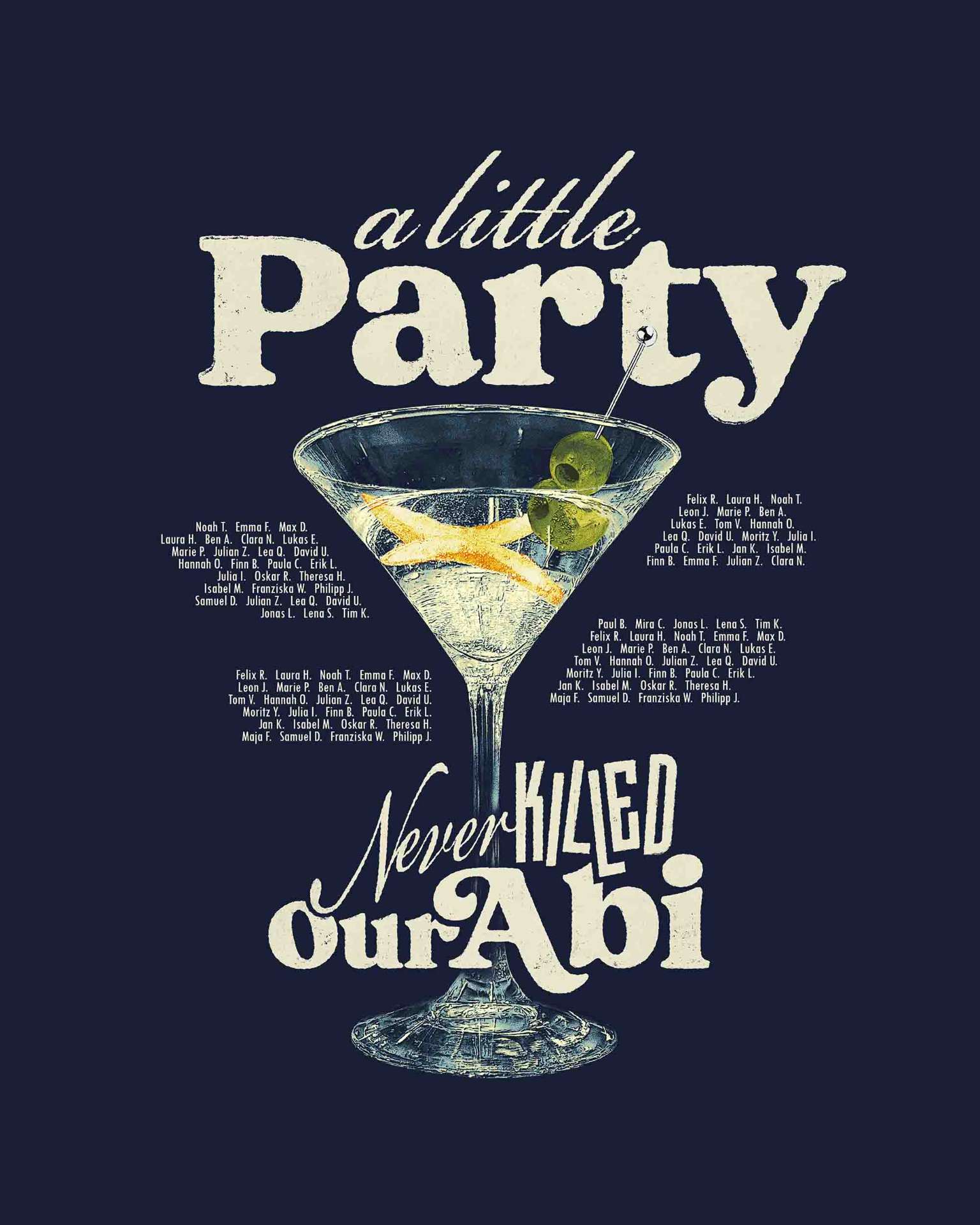 A Little Party – Vintage Martini Navy