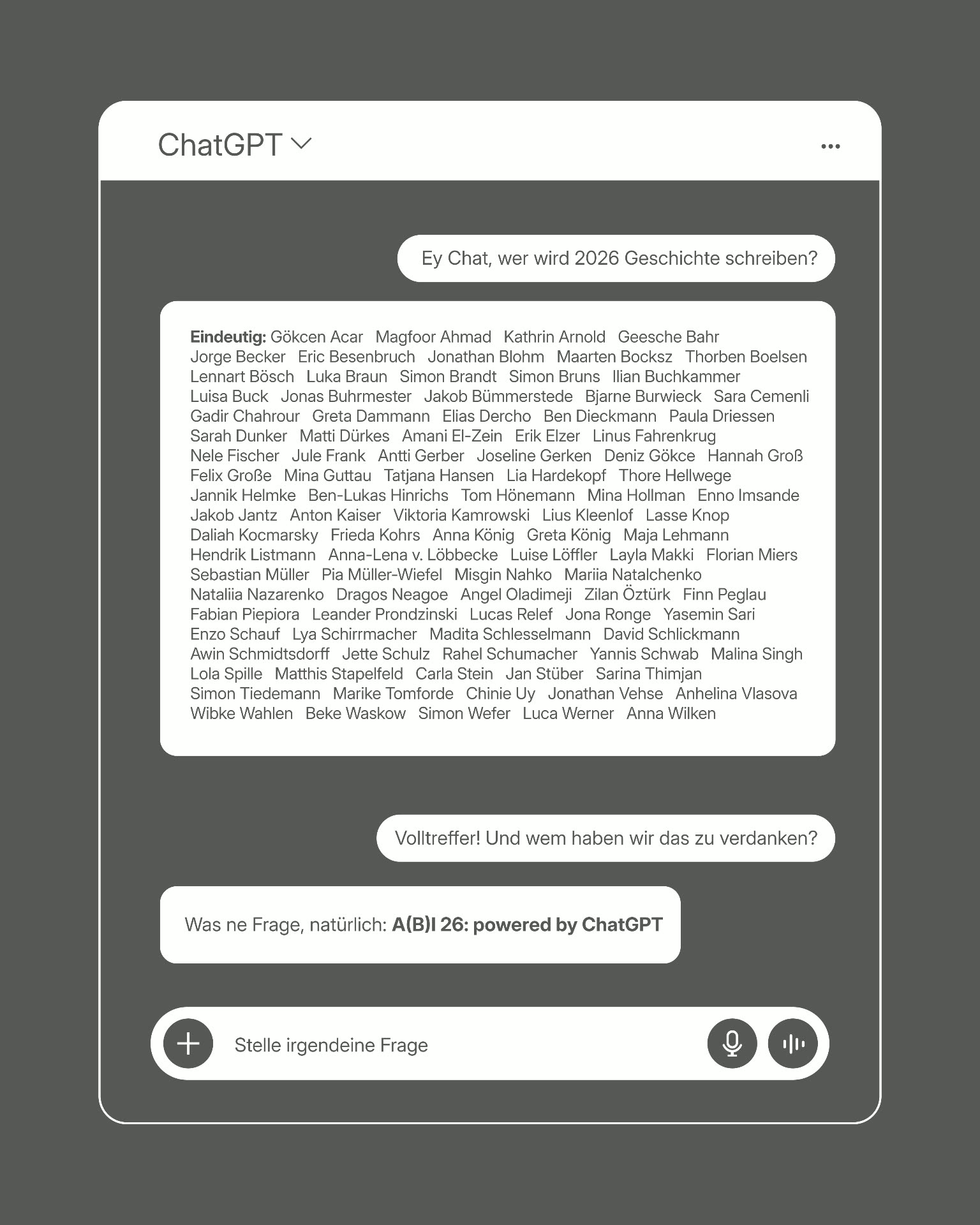 AbiGPT – Volltreffer powered by ChatGPT
