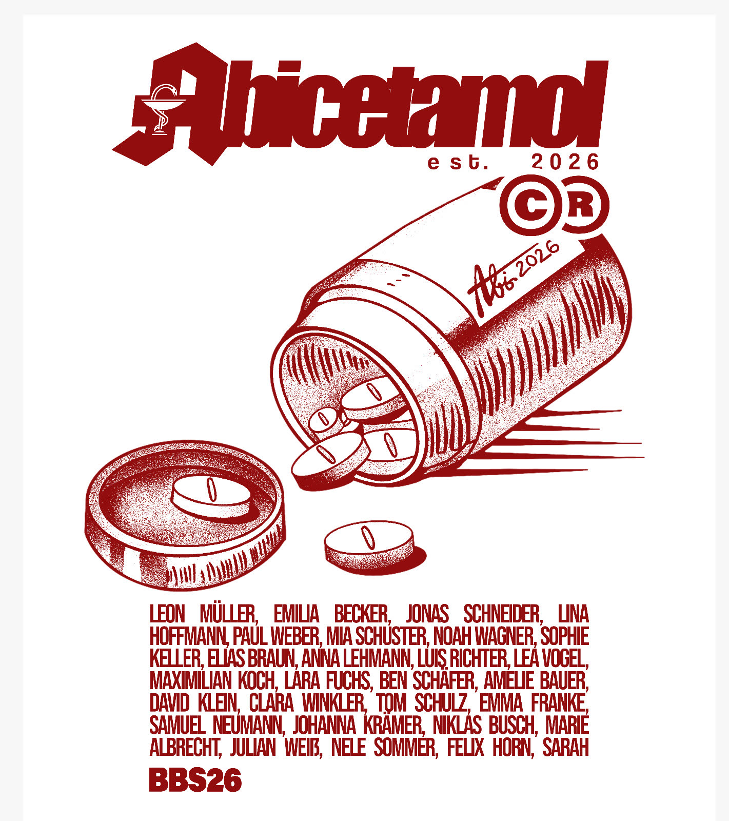 Abicetamol – BBS26 Pillendose Illustration
