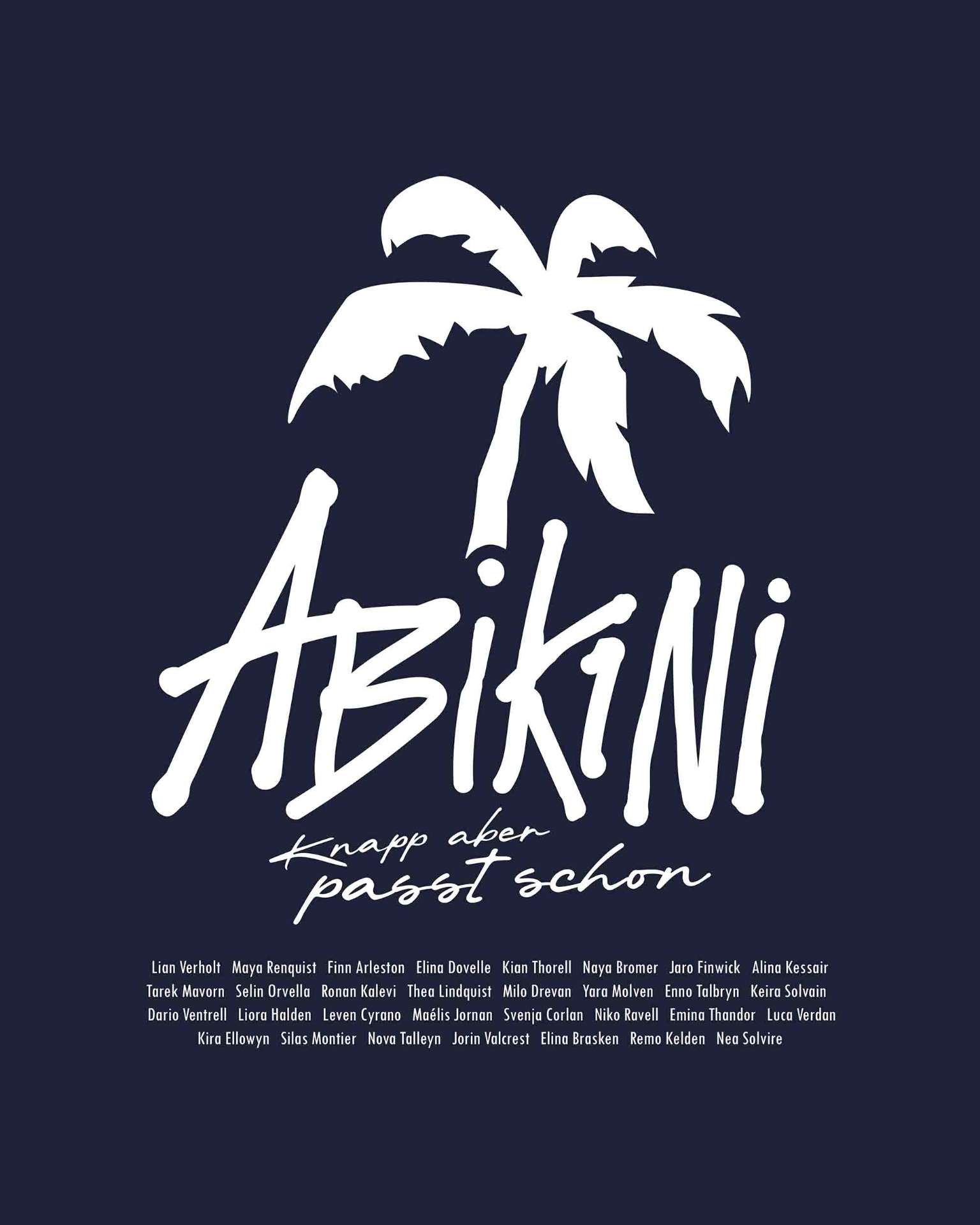 Abikini – Palme mit Namen