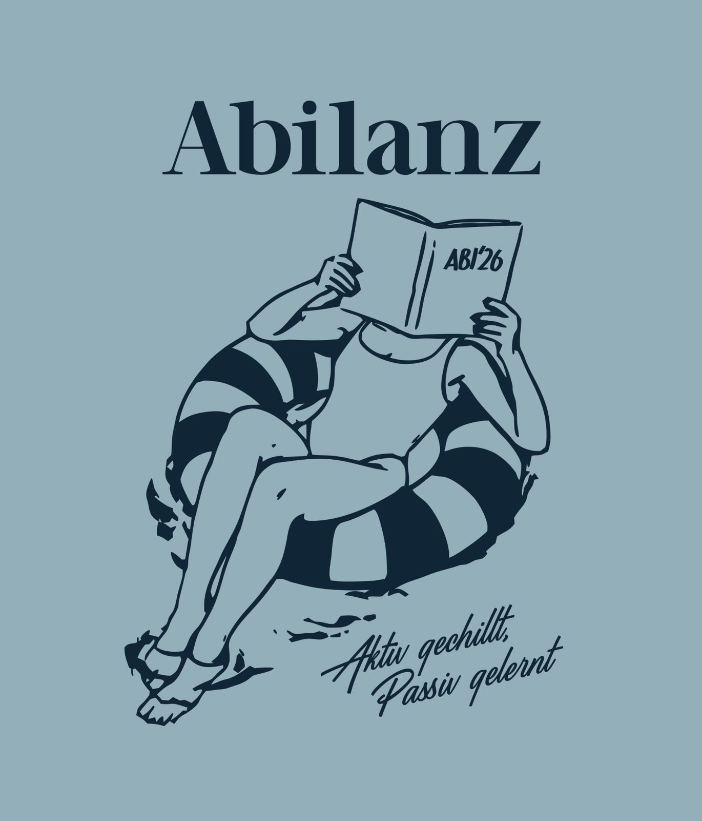 Abilanz – Schwimmreifen Line Art Dark