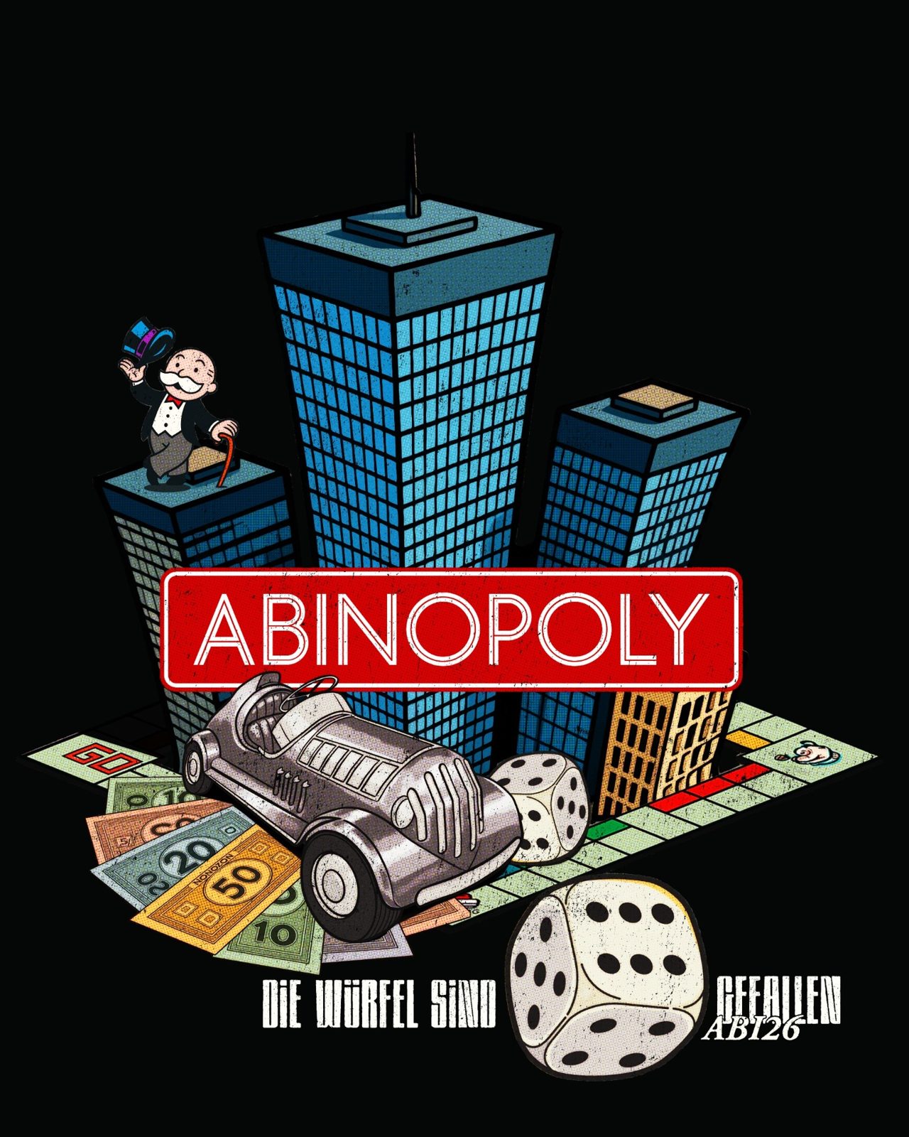 Abinopoly – Skyline Auto Würfel Farbig