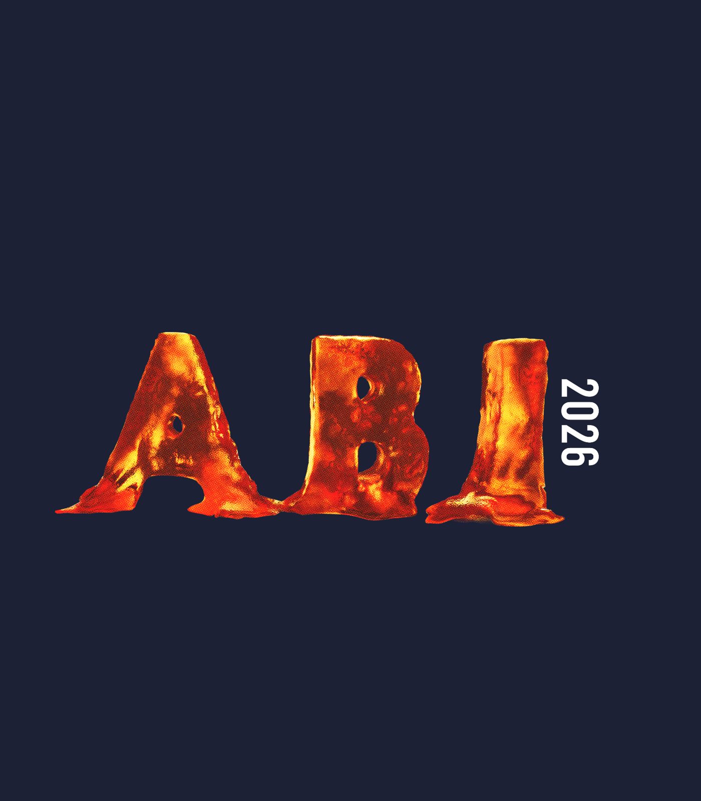 Abirol – ABI 2026 Halbton Lava Typografie