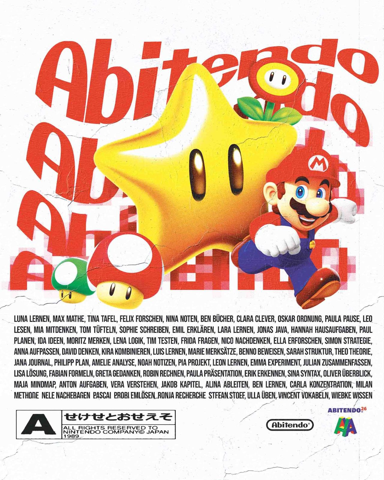 Abitendo – Retro Mario Stern Poster