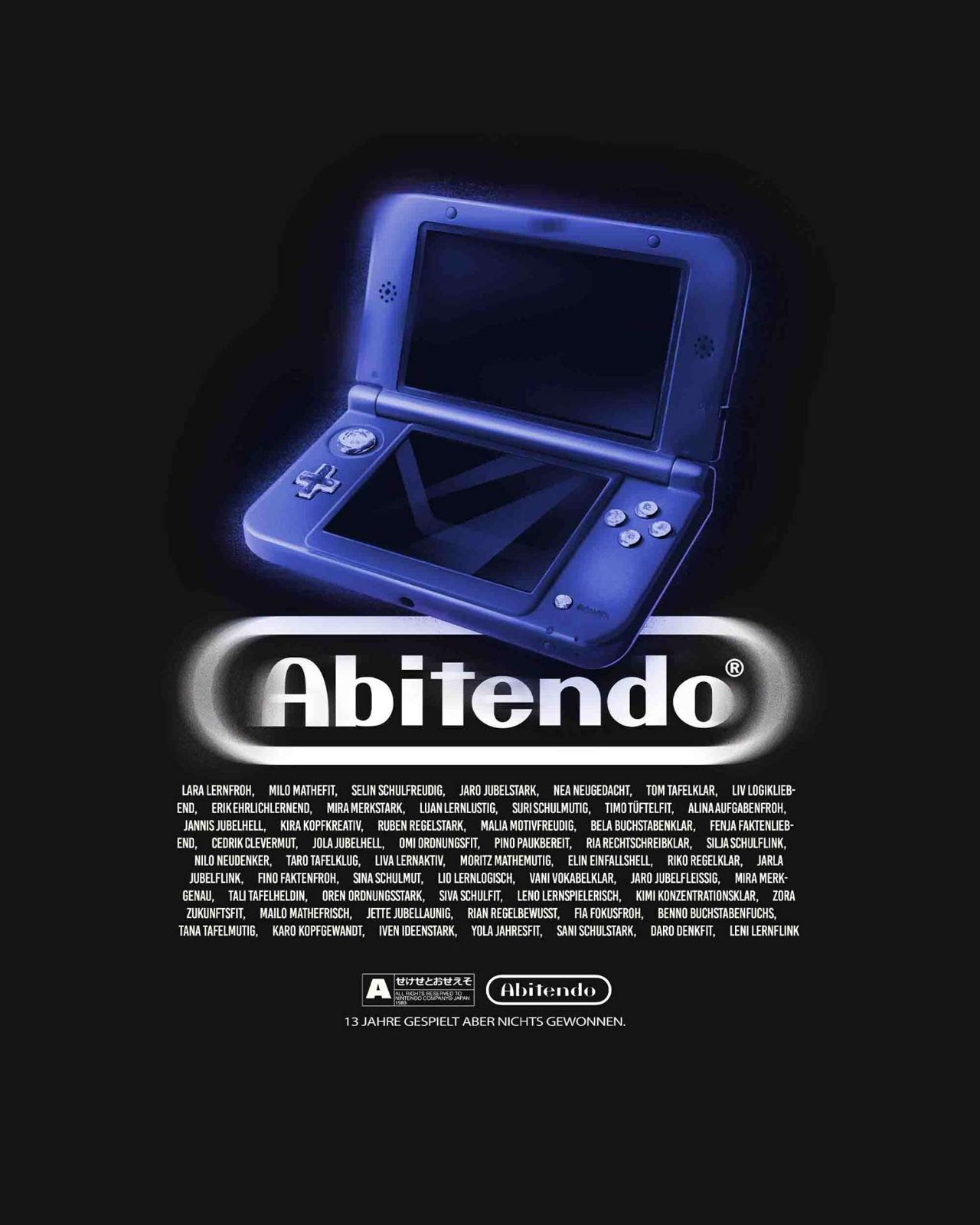 Abitendo – Blaue DS Nichts gewonnen