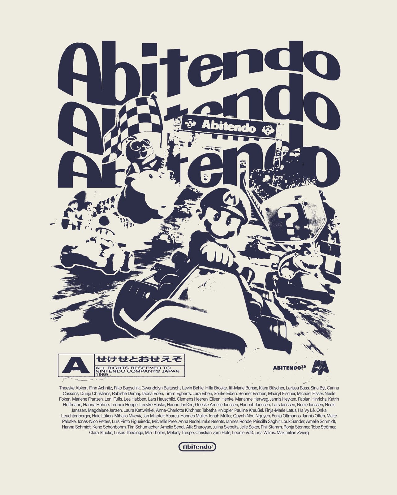 Abitendo – Mario Kart Retro Poster
