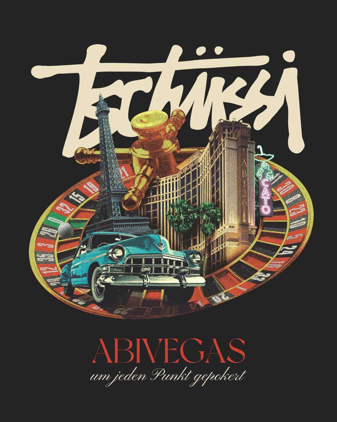 Abivegas – Ekstase Graffiti Cadillac Eiffelturm