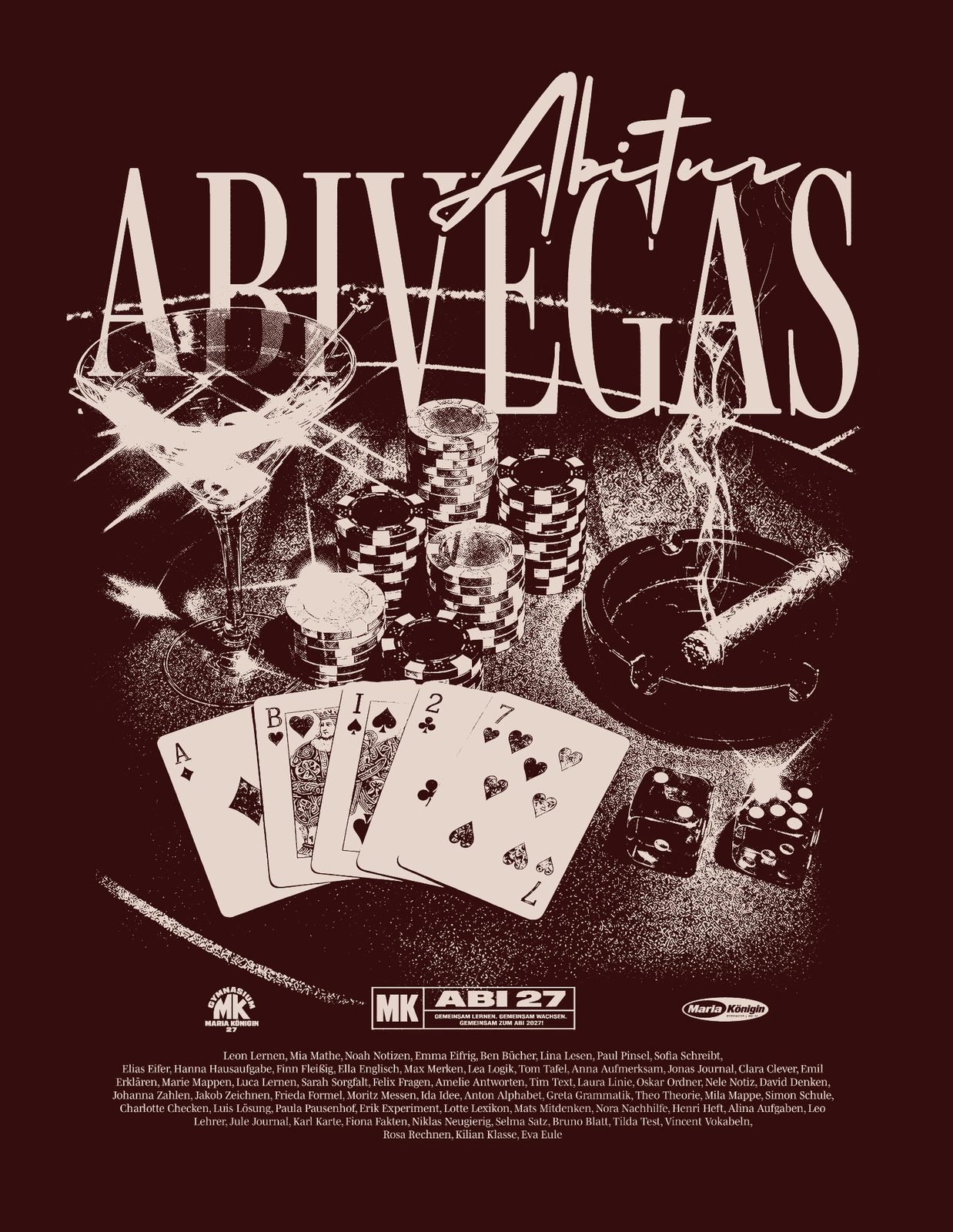 Abivegas – Abitur Poker Chips Bordeaux MK Abi 27