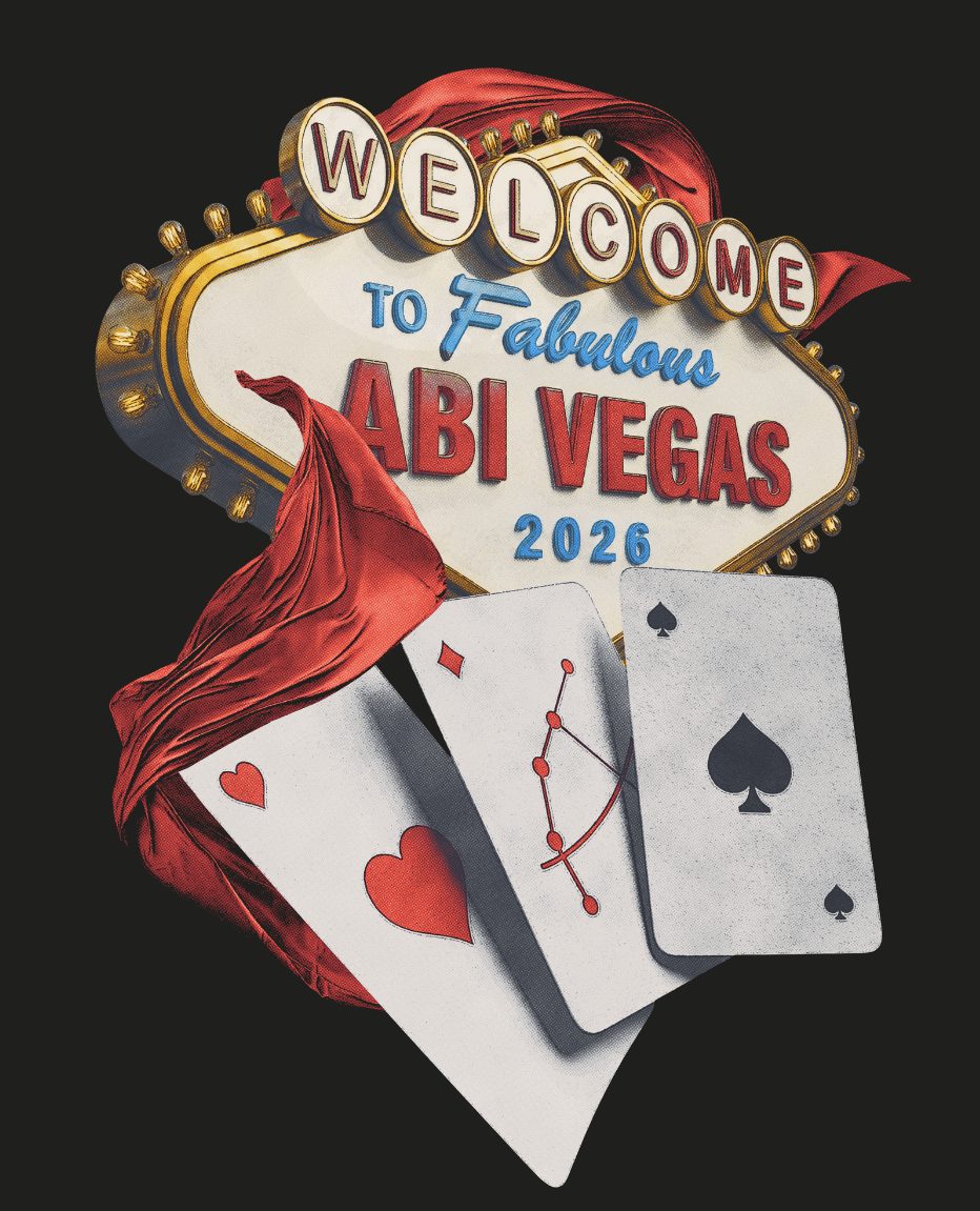 Abivegas – Welcome Sign Rotes Tuch Spielkarten Abi Vegas 2026 Schwarz