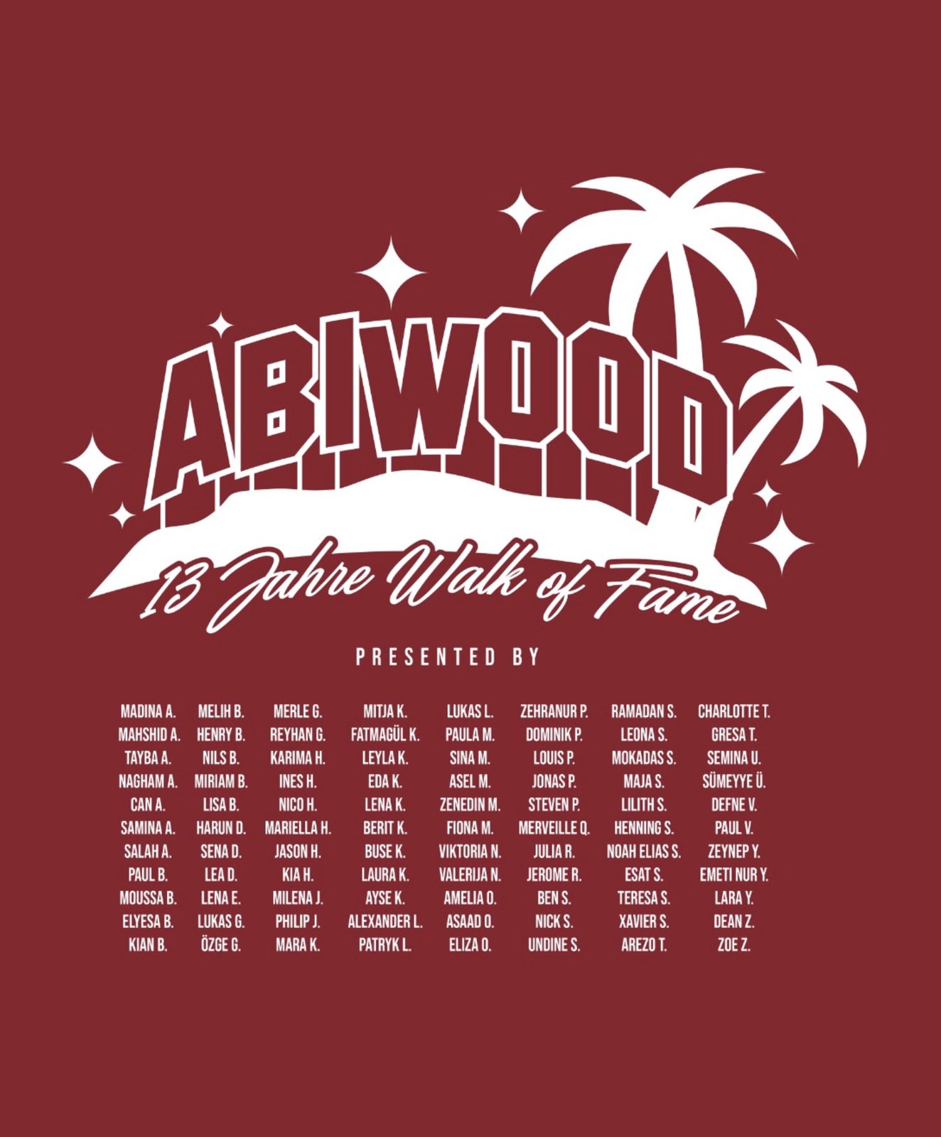 Abiwood – 13 Jahre Walk of Fame Palmen