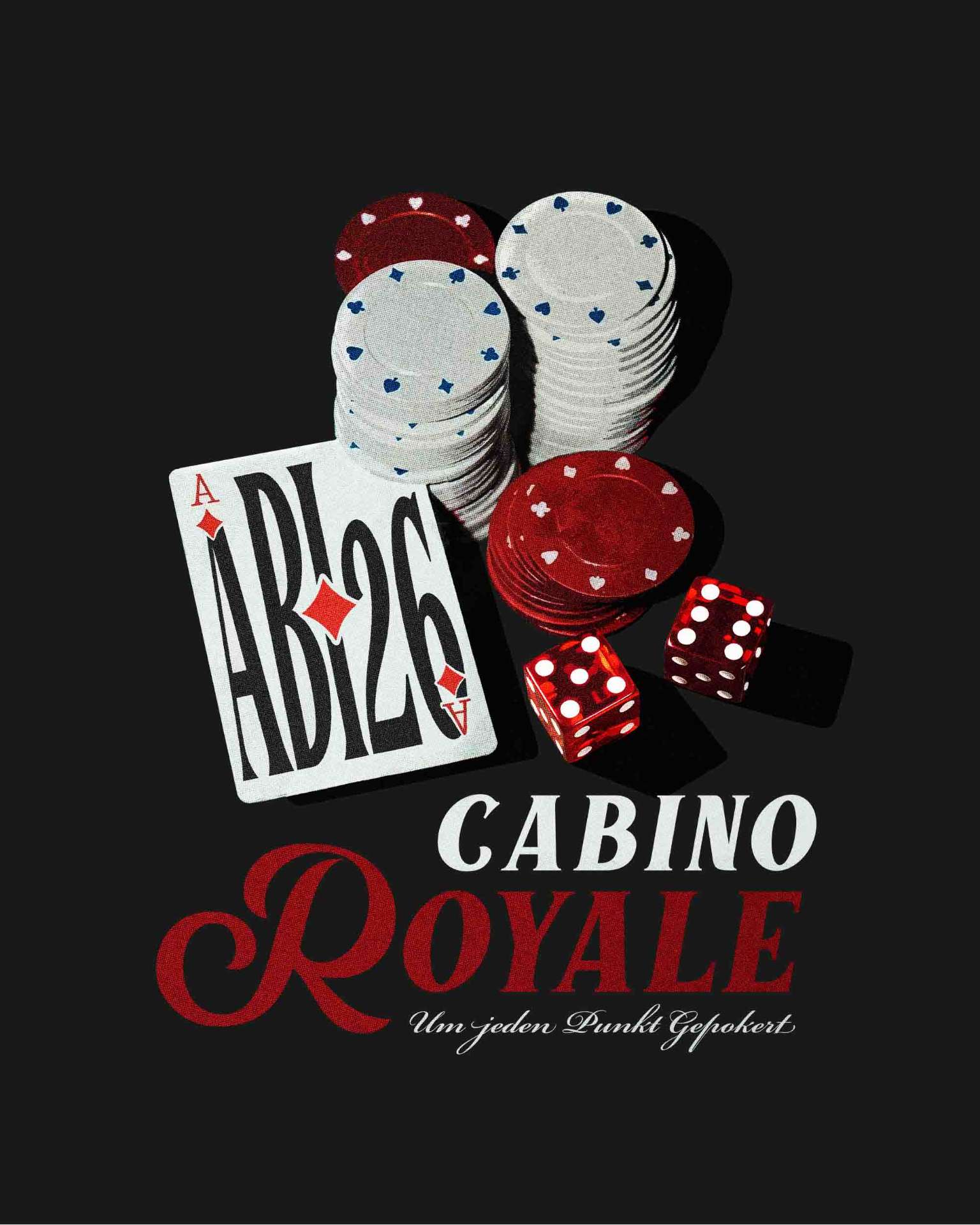 Cabino Royale – Poker Chips Ass ABI26 Würfel Schwarz